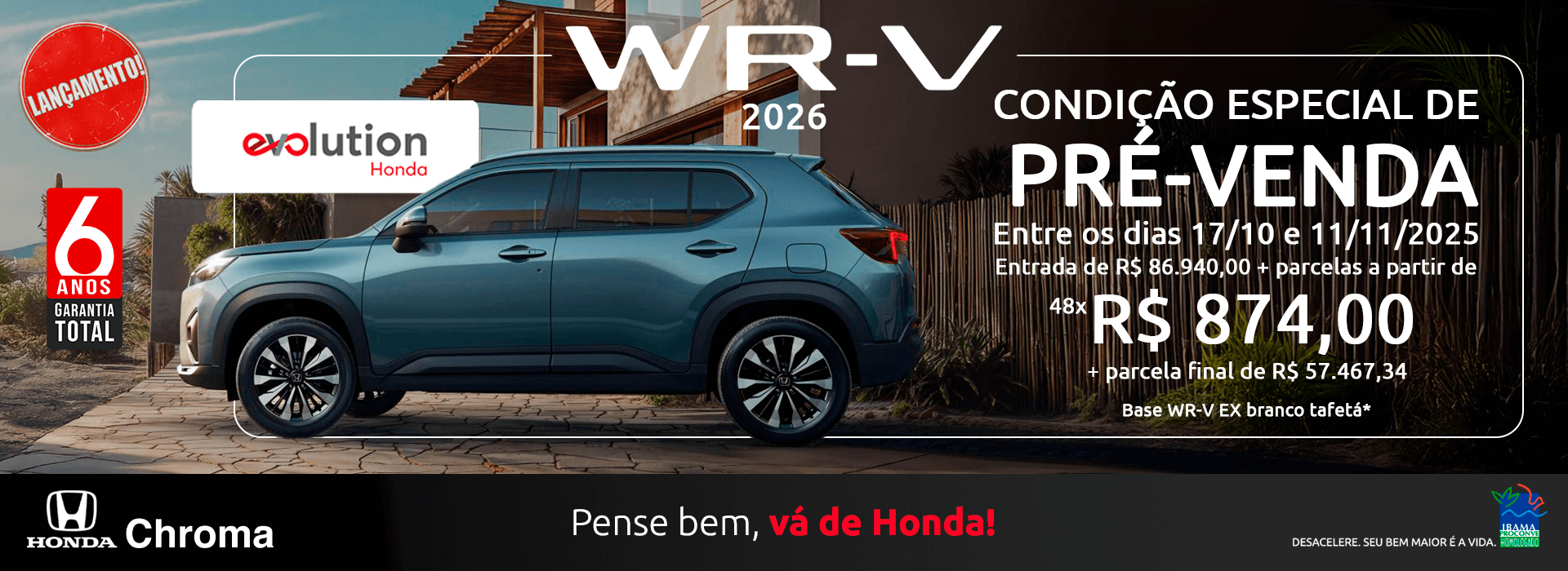 Pré venda WR-V